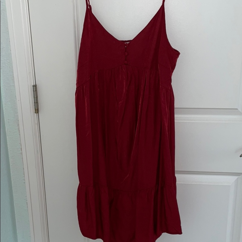 Raspberry colored dress